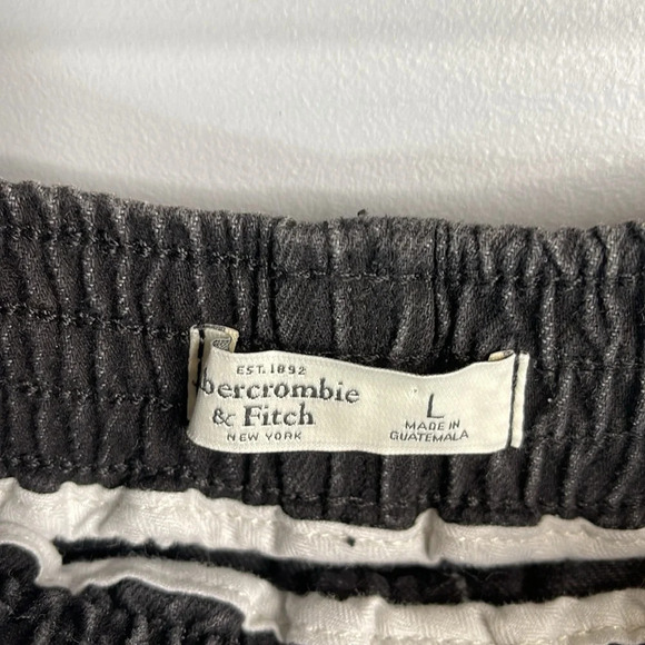 Abercrombie & Fitch Black Jean Shorts Classic Style - Picture 5 of 8
